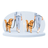 FourPaw front and back leash connection walking illustration