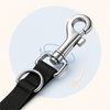 Metal swivel leash clasp and utility D-ring