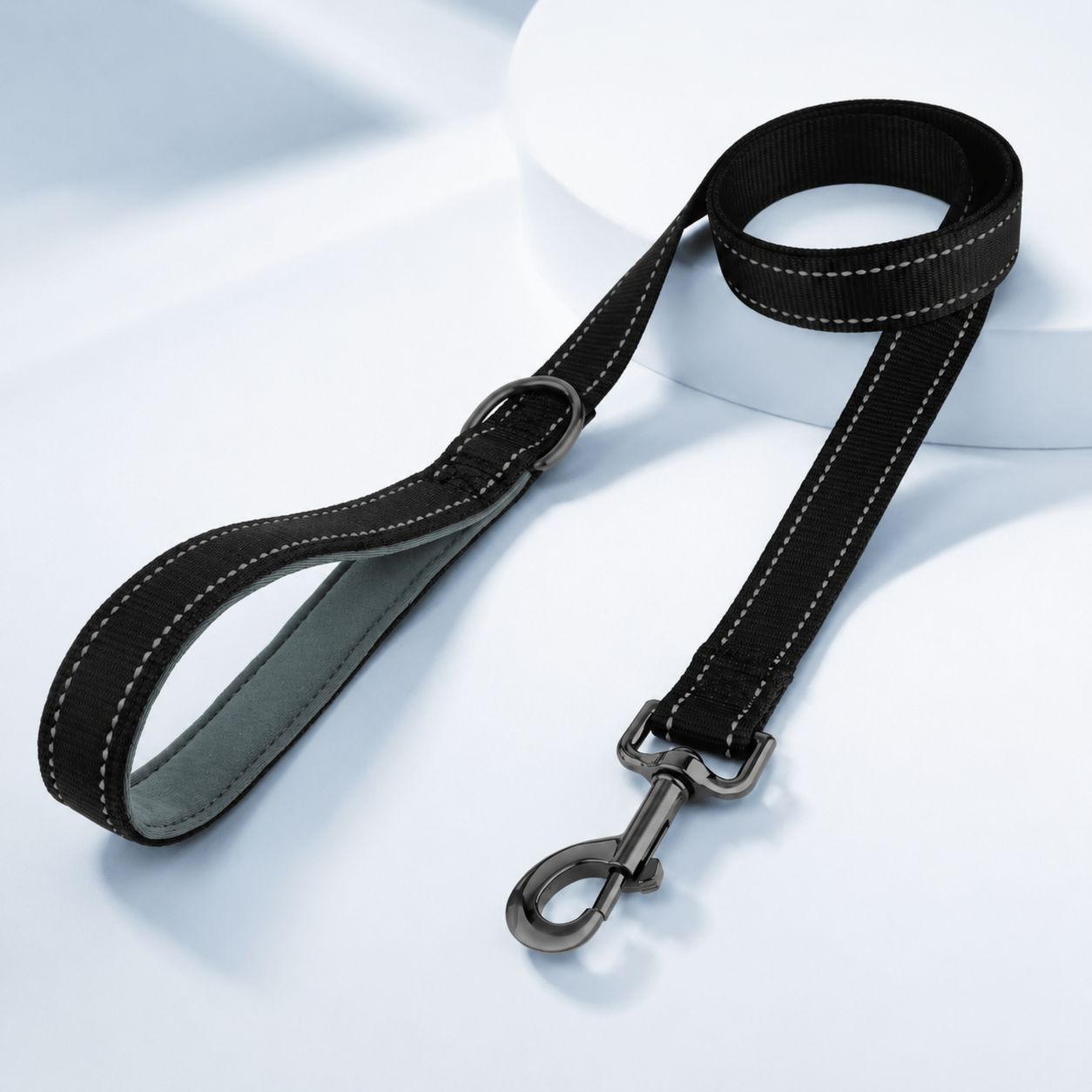 Black SafeWalk strong padded training leash